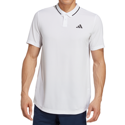 Adidas Club Tennis Piqué Polo Tennis Shirt - Black/White