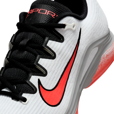 Nike Zoom Vapor 12 Mens Hard Court Tennis Shoes - White/Hot Lava Wolf Grey