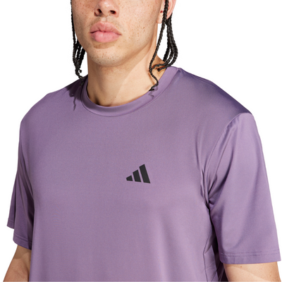 Adidas Purple Train Essentials Stretch Training T-Shirt