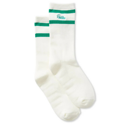 Rallee Signature Socks - Vintage White/Rallee Green