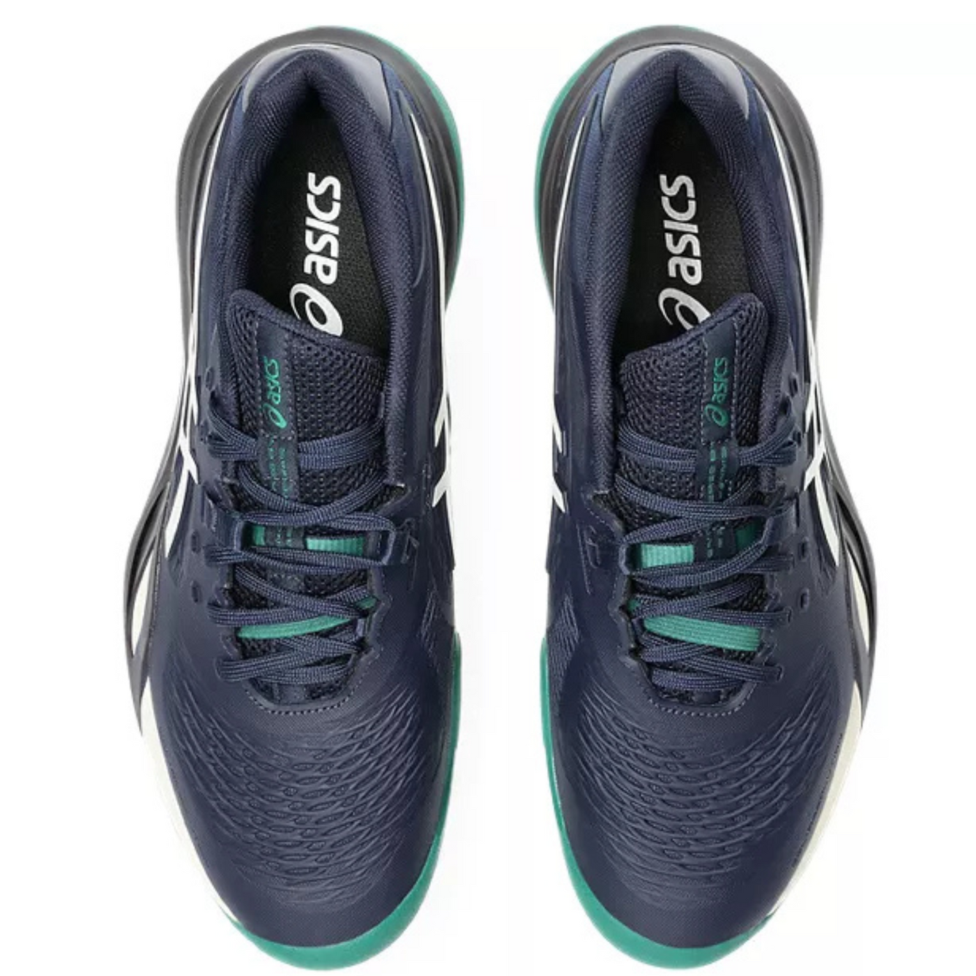 Asics Gel Resolution X Clay Herringbone Mens Tennis Shoes - Midnight/Cream