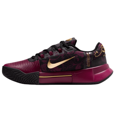 Nike GP Challenge 1 "Naomi Osaka" Womens Hard Court Tennis Shoes - Bordeaux/Metallic Gold-Black