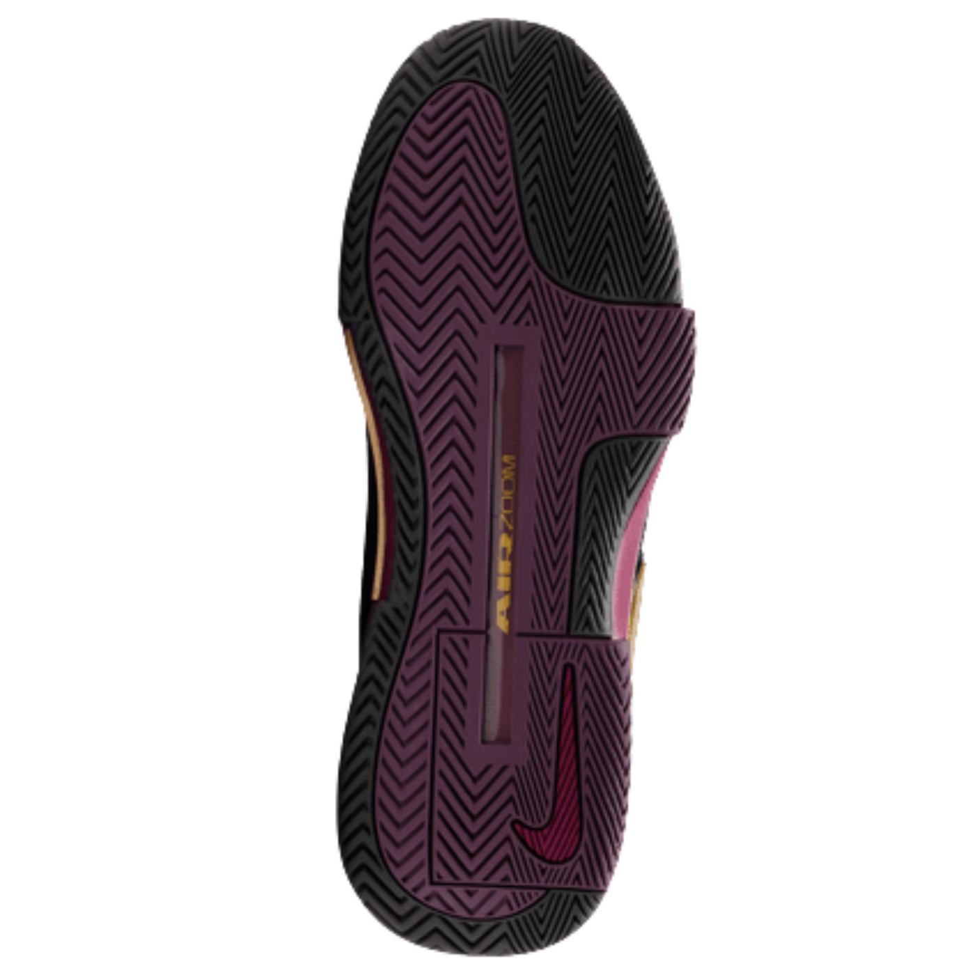 Nike GP Challenge 1 "Naomi Osaka" Womens Hard Court Tennis Shoes - Bordeaux/Metallic Gold-Black