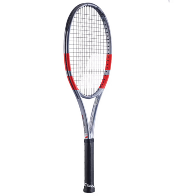 Babolat Pure Strike 16/19 Gen 4 Unstrung Tennis Racquet - Carbon Gray/Neon Red
