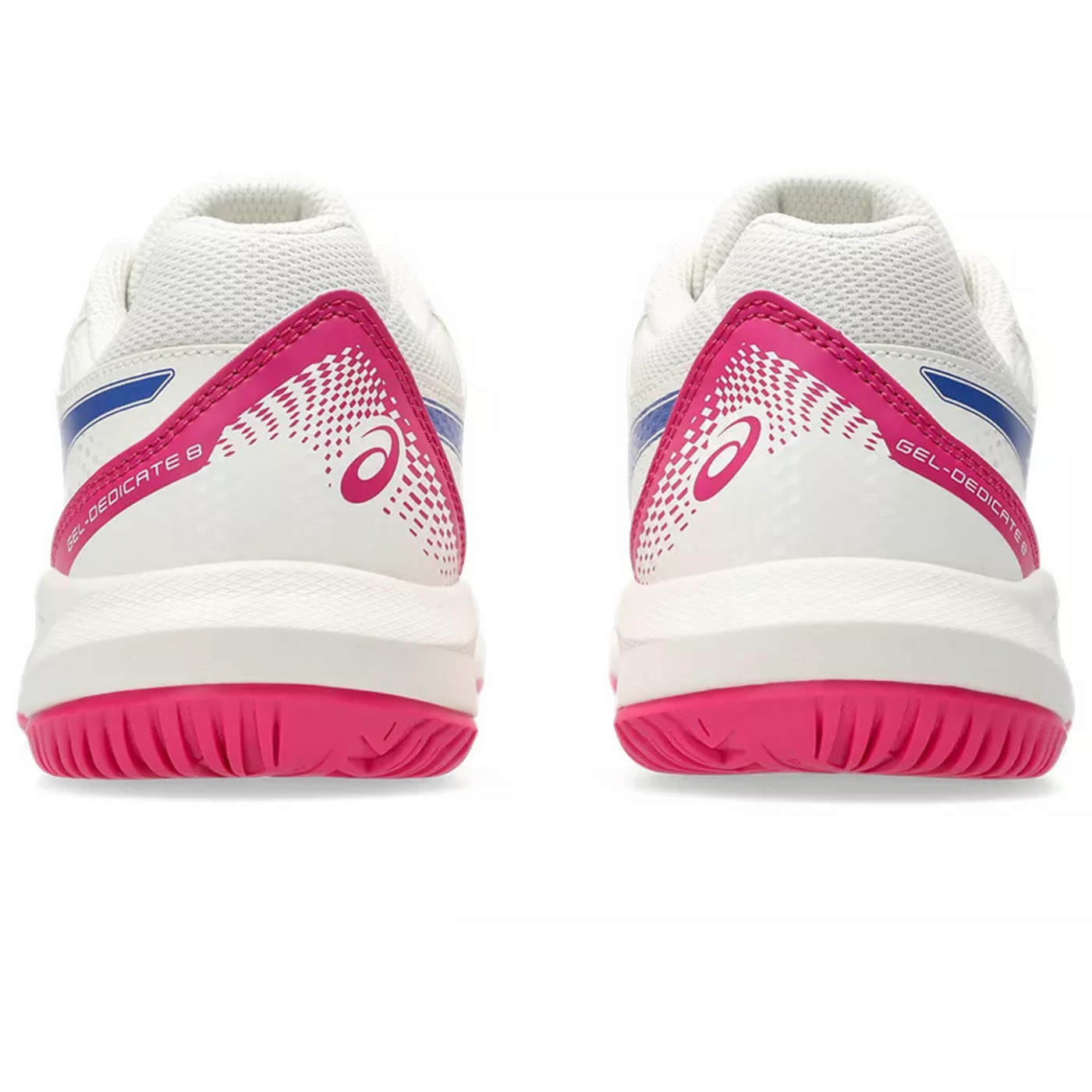 Asics Gel-Dedicate 8 Junior Tennis Shoes - Cream/Dark Cobalt