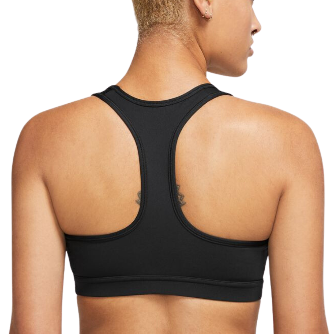 Nike Swoosh Medium Support Women's Padded Sports Bra - White/Stone Mauve/Black
