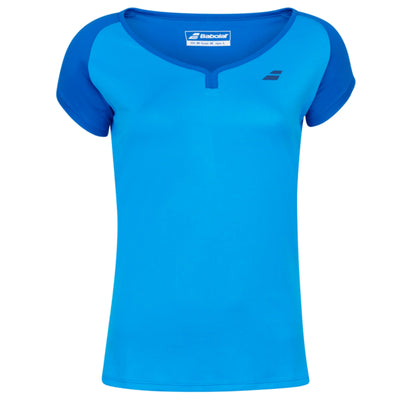 Babolat Play Cap Sleeve Girls Top - Blue Aster