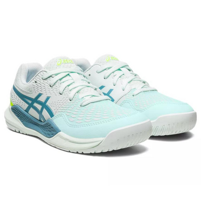 Asics Gel Resolution 9 GS Junior Tennis Shoes - Soothing Sea / Gris Blue