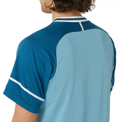 Asics Mens Match Short Sleeve Top - Aquamarine