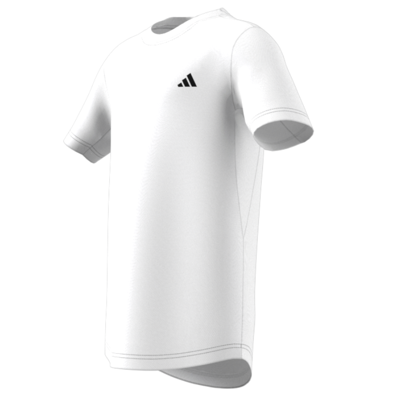 Adidas Club Tennis 3-Stripes Tennis T-Shirt - White/Black