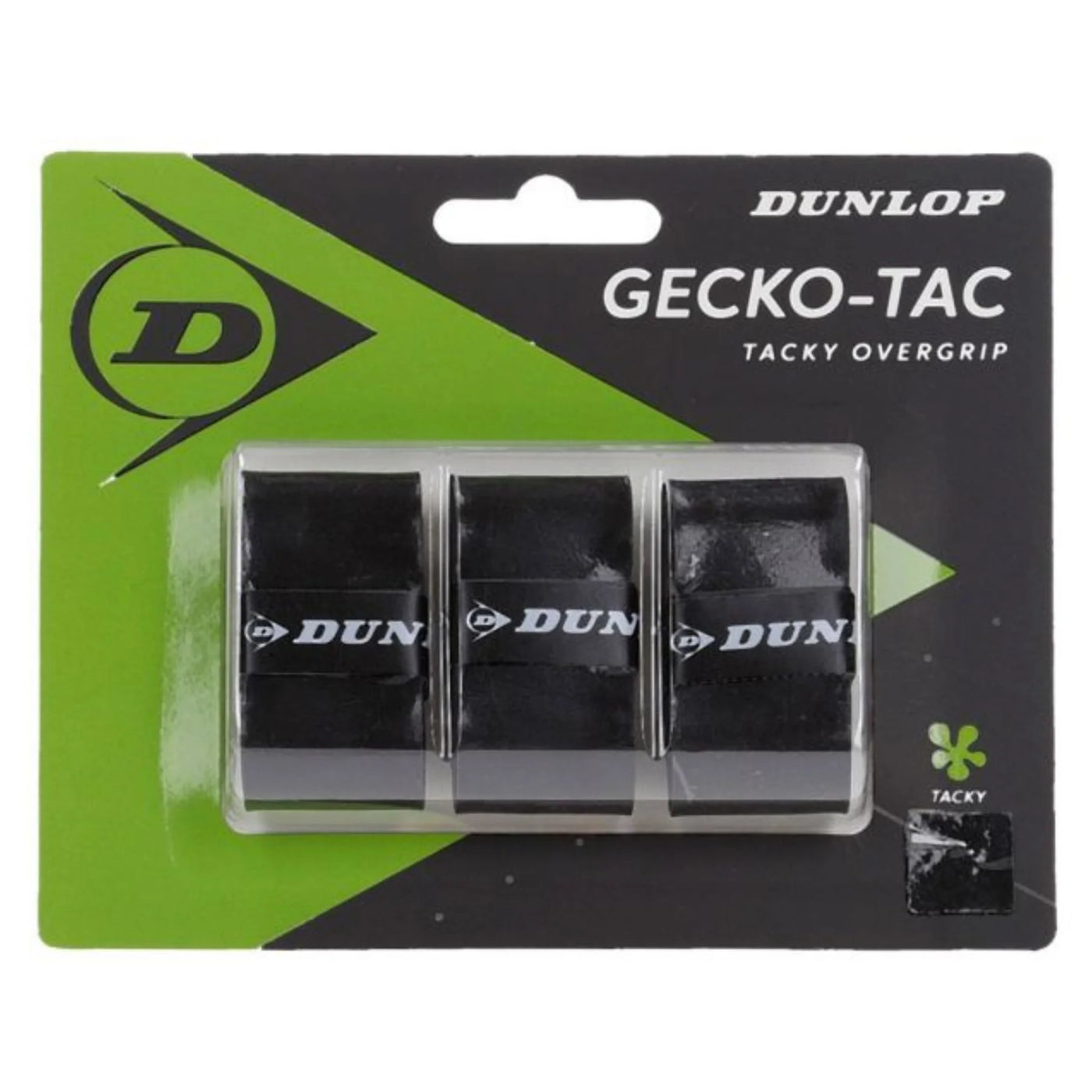 Dunlop Sports Gecko Tac Overgrip Black 3 Pack
