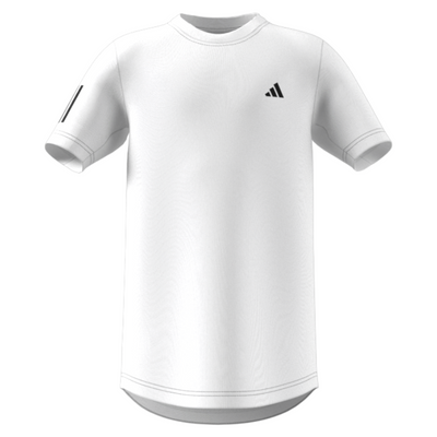 Adidas Club Tennis 3-Stripes Tennis T-Shirt - White/Black