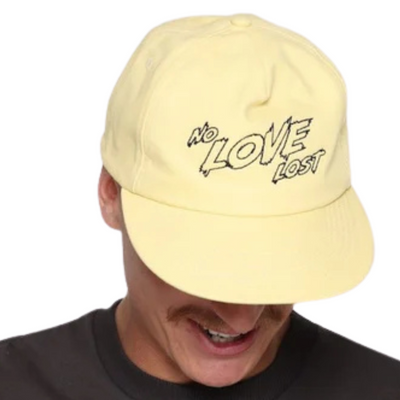 Rallee No Love Lost Baggy Soft Peak One Size Fits Most Tennis Cap - Sand