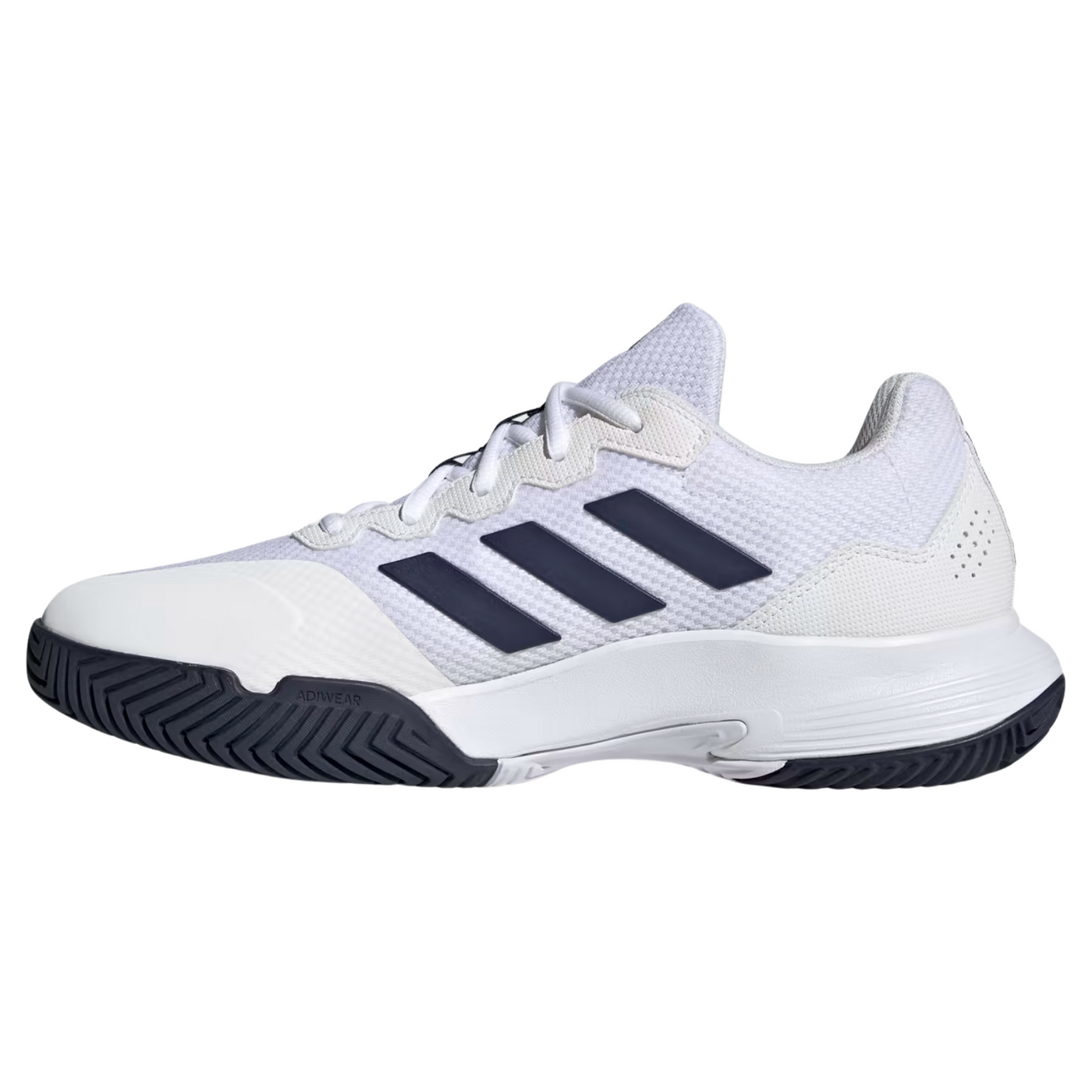 Adidas Game Court 2.0 Mens Tennis Shoes - Cloud White / Team Navy Blue 2 / Cloud White