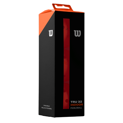 Wilson TRU 32 Indoor 3 Pack Pickleballs - Orange