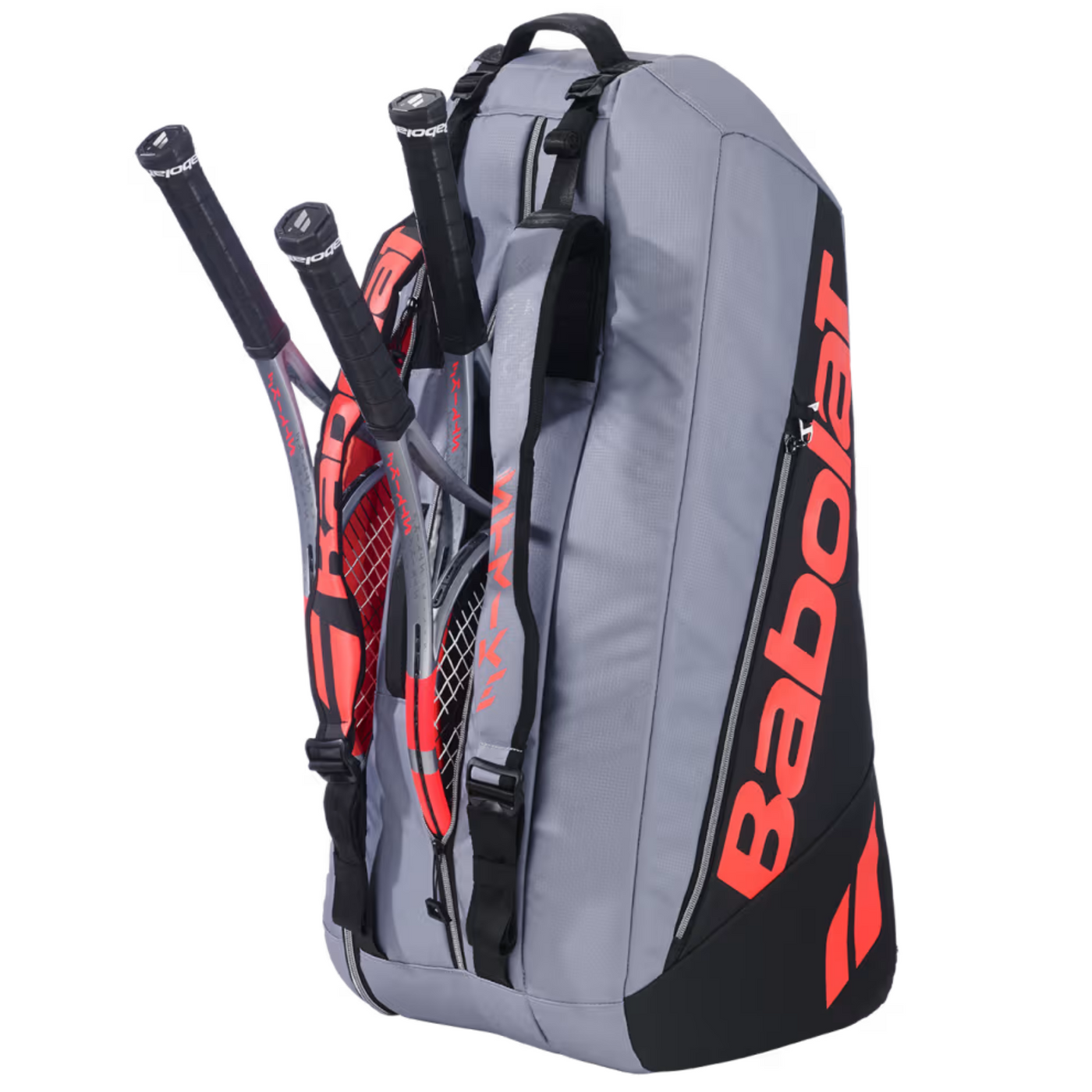Babolat Pure Strike 6 Pack Tennis Bag Carbon Gray/Neon Red
