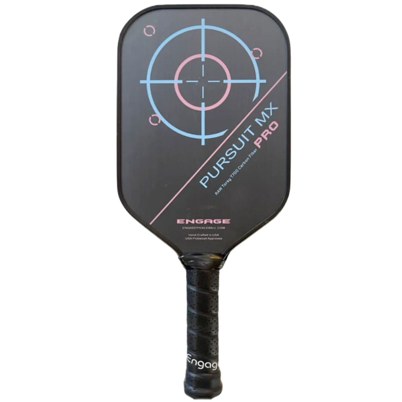 Engage Pursuit Pro MX | Raw T700 Carbon Fiber | Elongated Pickleball Paddle