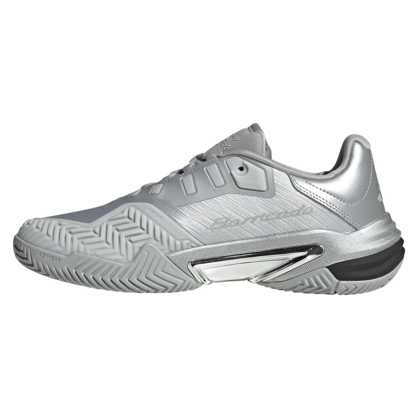 Adidas Barricade 13 Mens Tennis Shoes - Silver Metallic/Dash Grey