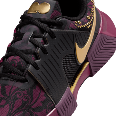 Nike GP Challenge 1 "Naomi Osaka" Womens Hard Court Tennis Shoes - Bordeaux/Metallic Gold-Black