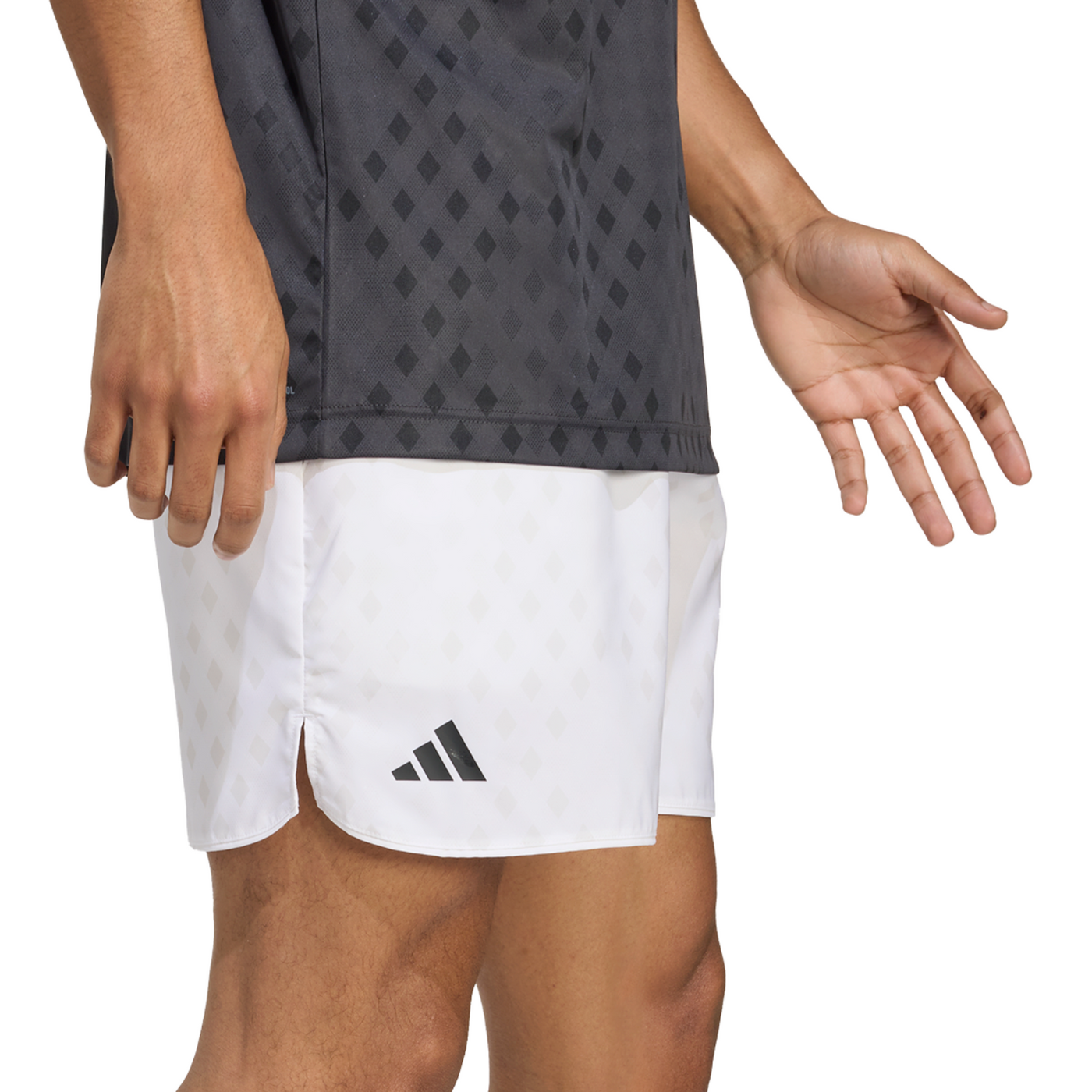 Adidas Club Tennis Climacool Graphic Mens Shorts - White/Dash Grey
