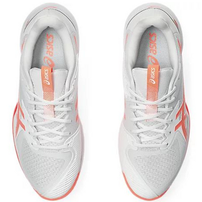 Asics Solution Speed FF 3 Women's Tennis Shoes - White/Sun Coral