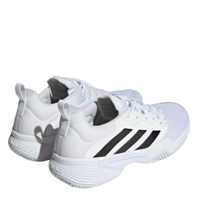 Adidas Barricade Mens Tennis Shoes - White/Black/Silver