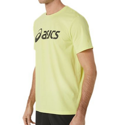 Asics Graphic Mens Tennis Tee - Glow Yellow