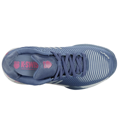 K Swiss Hypercourt Express 2 HB Womens Tennis Shoes - Infinity / Blue Blush / Carmine Rose