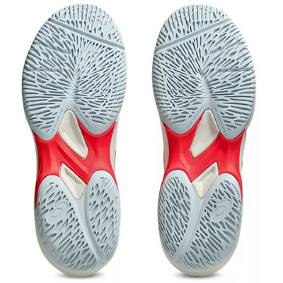 Asics Game FF Womens Pickleball Shoes - Cream/Flash Red