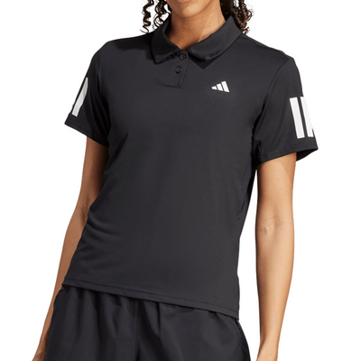Adidas Club Tennis Climacool 3-Stripes Polo Womens Shirt - Black