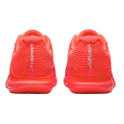 Nike Vapor 12 Premium Womens Hard Court Tennis Shoes - Bright Crimson/Metallic Silver