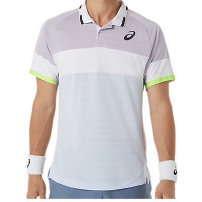 Asics Match Polo Men Shirt - Dusk Violet/Soft Sky