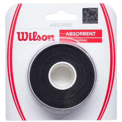 Wilson ABSORBX Overgrip 3 Pack - Black