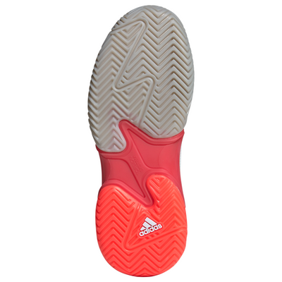 Adidas Barricade 13 Womens Tennis Shoes - Cloud White/Champagne Met. /Lucid Red