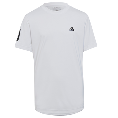 Adidas Club Tennis 3-Stripes Tennis T-Shirt - White/Black