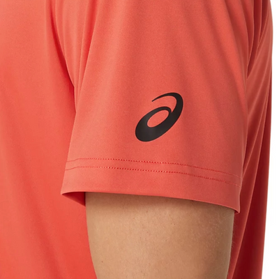 Asics Mens Court GS Graphic Tee - Red Snapper