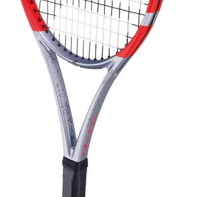 Babolat Pure Strike 100 16/20 Gen 4 Unstrung Tennis Racquet - Carbon Gray/Neon Red
