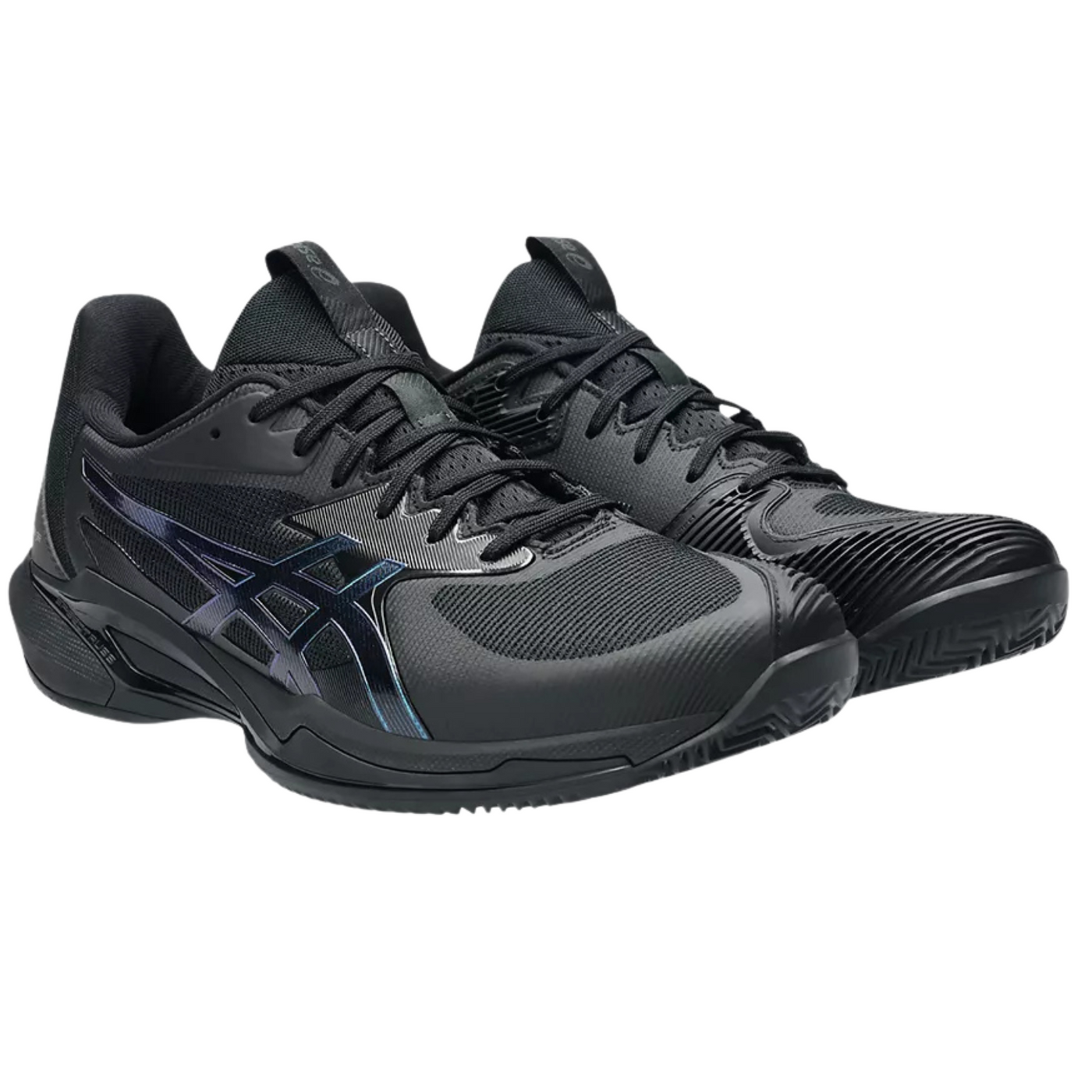 Asics Solution Speed FF 3 Clay Night Energy Herringbone Mens Tennis Shoes – Black/Prism Blue