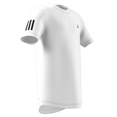 Adidas Club Tennis 3-Stripes Tennis T-Shirt - White/Black