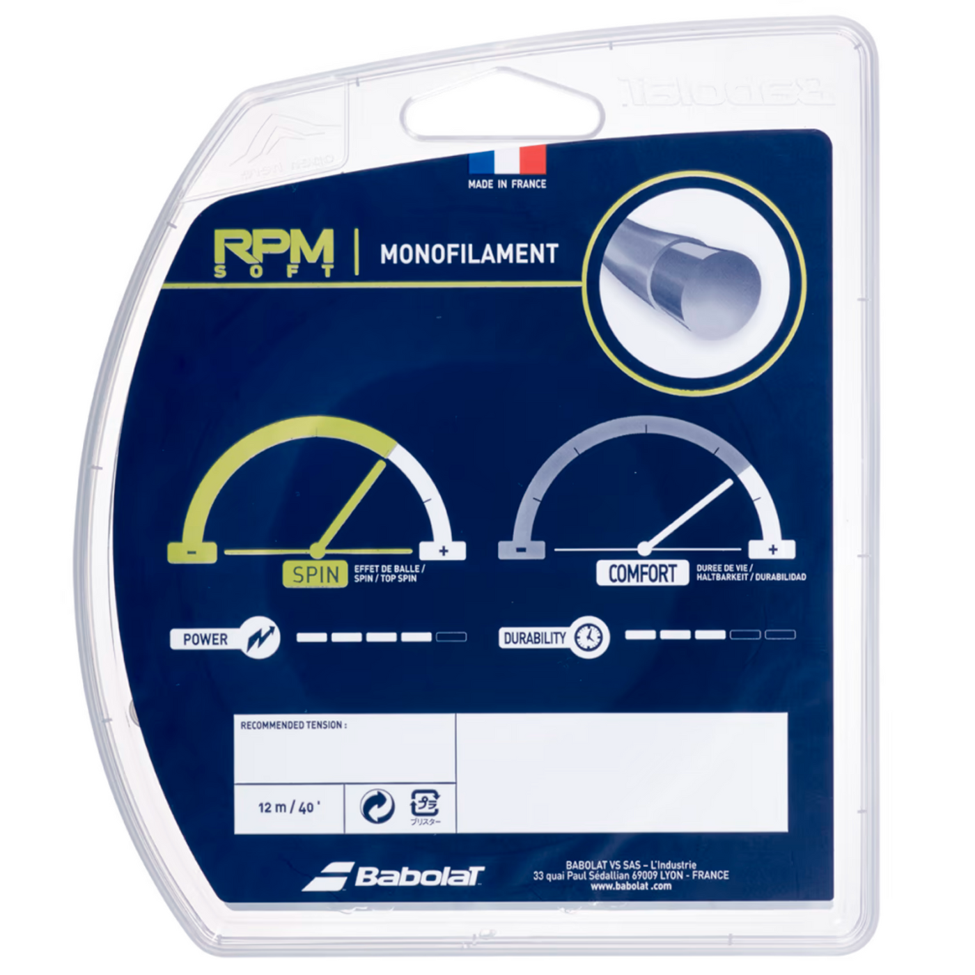 Babolat RPM Soft Silver 1.25mm 12M Set