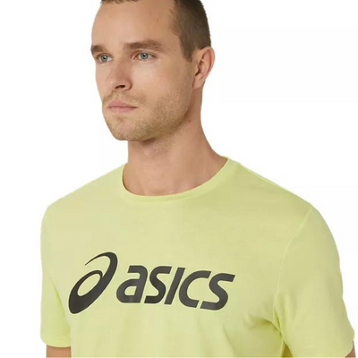 Asics Graphic Mens Tennis Tee - Glow Yellow
