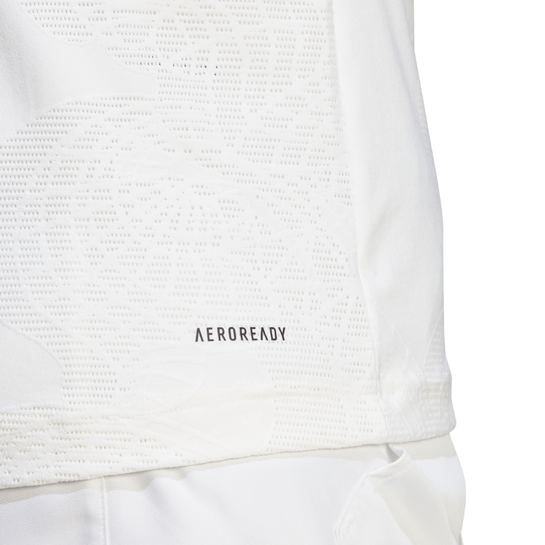 Adidas AEROREADY FreeLift Pro Tennis Mens T-Shirt - White/Black