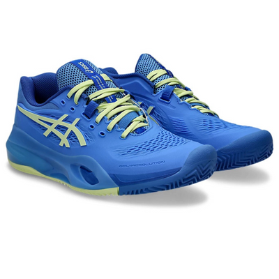 Asics Gel Resolution X Clay Womens Tennis Shoes Blue Coast /Huddle Yellow
