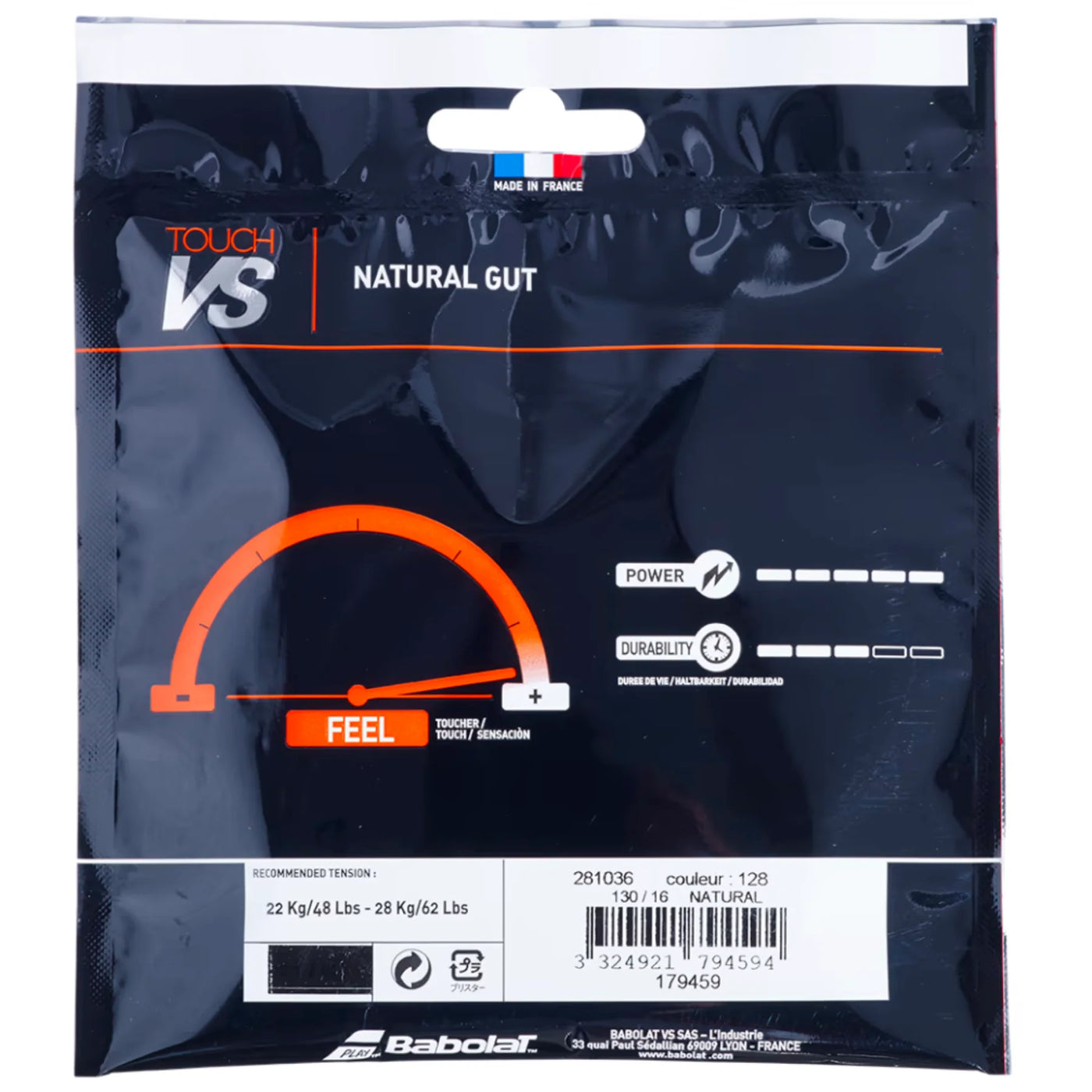 Babolat Touch VS 6M Natural Gut Half Set 1.30 16 String