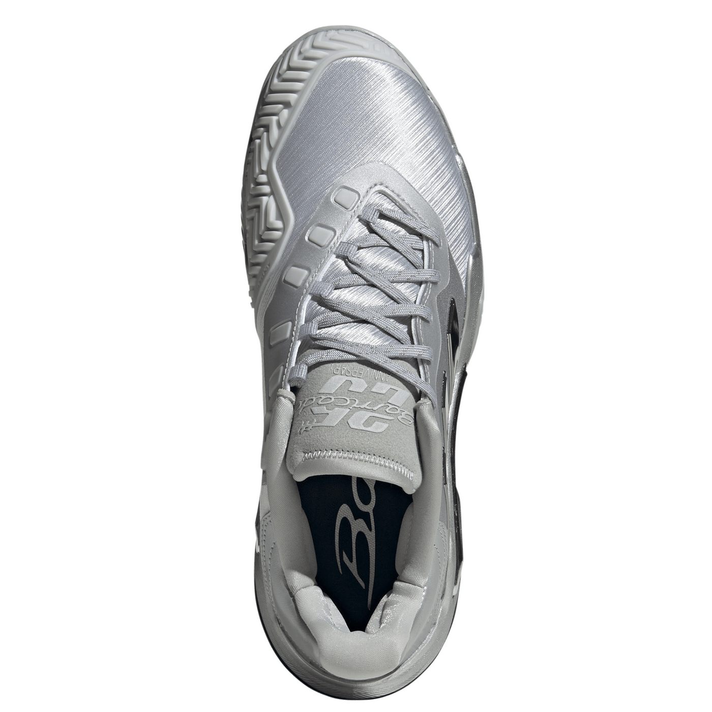 Adidas Barricade 13 Mens Tennis Shoes - Silver Metallic/Dash Grey