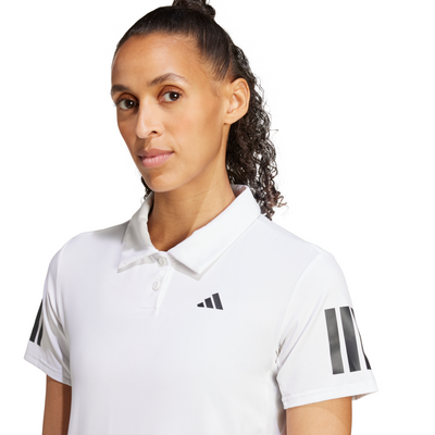 Adidas Club Tennis Climacool 3-Stripes Polo Womens Shirt - White