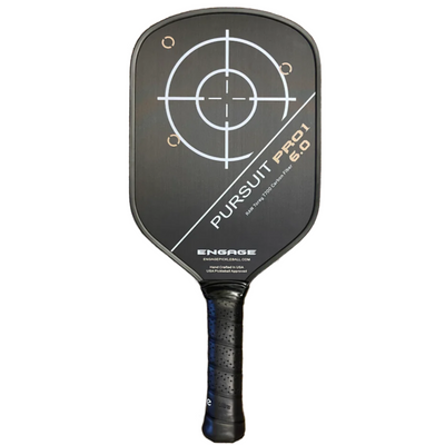 Engage Pursuit Pro 1 6.0 Elongated Power Series Raw T700 Carbon Fiber Pickleball Paddle