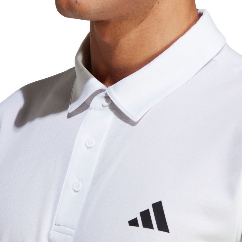 Adidas Mens Tennis Fab Polo Shirt White – TennisGear