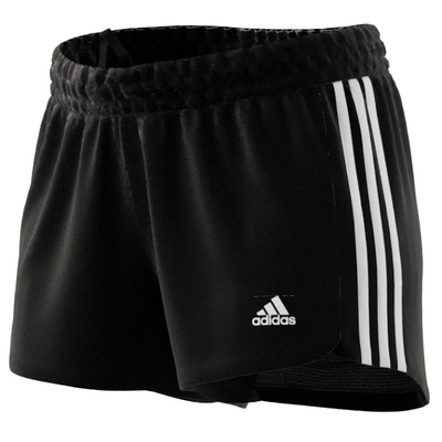 Adidas Pacer 3 Stripe Knit Short - Black/White