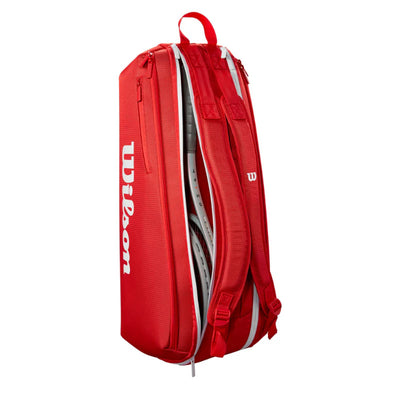 Wilson Super Tour 6 Pack 2025 Racquet Bag - Red